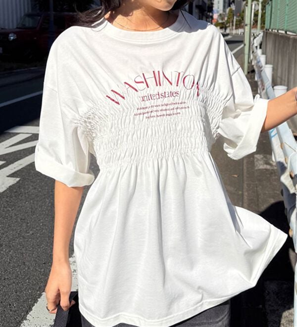 RANAN（ラナン）の「マルチファンクション　シャーリングプリントT（Tシャツ）」｜詳細画像