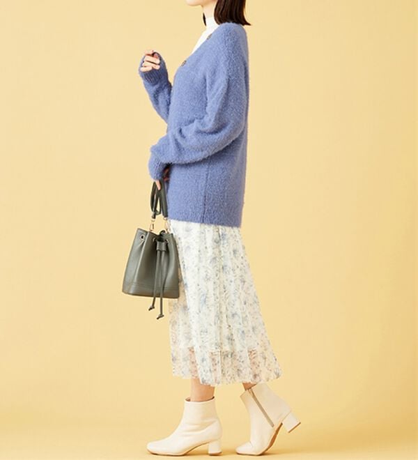 BELLUNA（ベルーナ）の「上品見え！ふんわりシャギーカーディガン（ニットカーディガン）」｜詳細画像