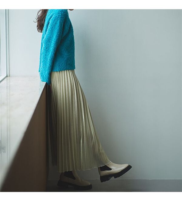 RANAN（ラナン）の「シャイニープリーツスカート（ロングスカート）」｜詳細画像