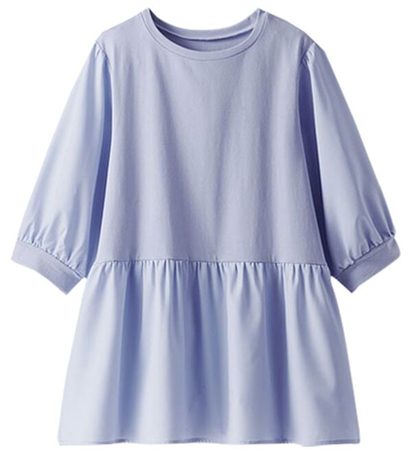 BELLUNA（ベルーナ）の「異素材切替ペプラムチュニック（チュニック）」｜詳細画像