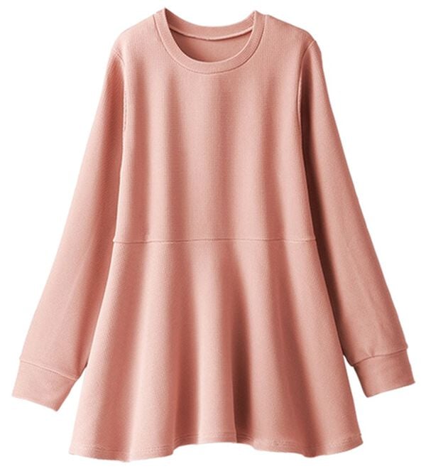 BELLUNA（ベルーナ）の「裏起毛ふくれジャカードペプラムチュニック（チュニック）」｜詳細画像