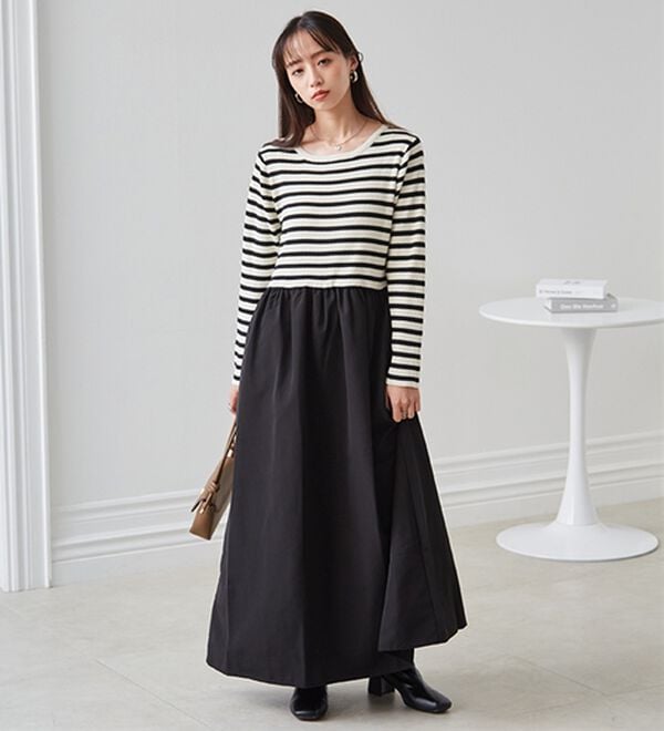 RANAN（ラナン）の「ニットドッキングワンピース（ドッキングワンピース）」｜詳細画像