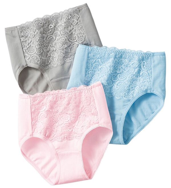 LAVIENNE（ラヴィエンヌ）の「【３色組】綿混ショーツ（ショーツ）」｜詳細画像