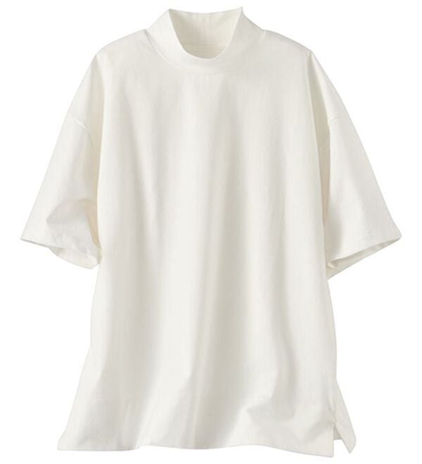 BELLUNA（ベルーナ）の「≪ＨｕｇＲｅａｍコットンＣｏｏｌ≫ひんやりハイネックプルオーバー（カットソー）」｜詳細画像