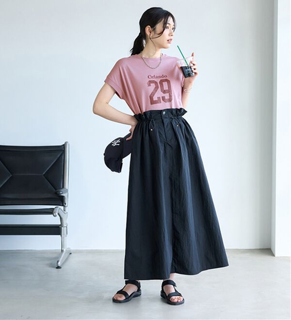 BELLUNA（ベルーナ）の「ひんやリッチコットン大人のゆったりドルマンＴシャツ（カットソー）」｜詳細画像