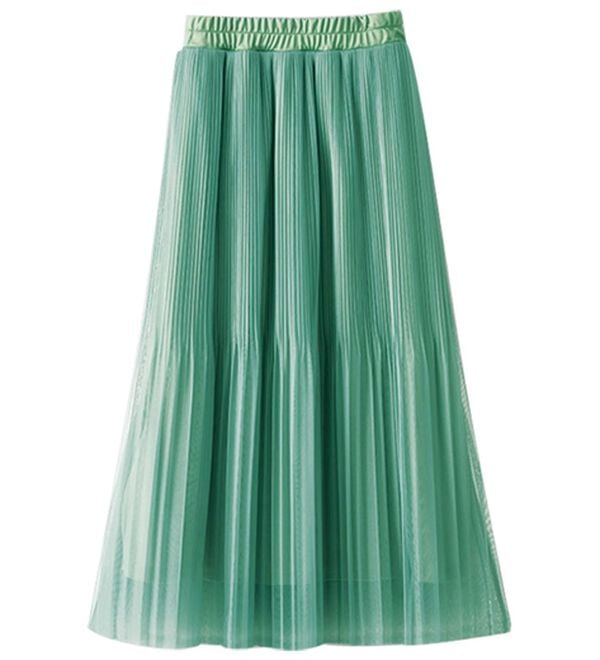 BELLUNA（ベルーナ）の「チュール素材プリーツスカート（ロングスカート）」｜詳細画像