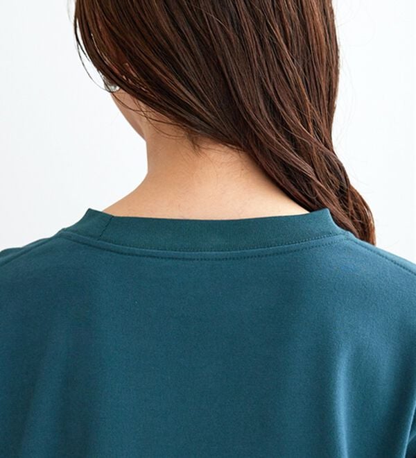 BELLUNA（ベルーナ）の「【快適Ｌａｂ．】ふんわりピーチ起毛切替チュニック（チュニック）」｜詳細画像