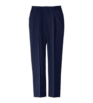 BELLUNA（ベルーナ）の「【選べる2丈】メランジストレッチ素材テーパードパンツ（テーパードパンツ）」｜ネイビー