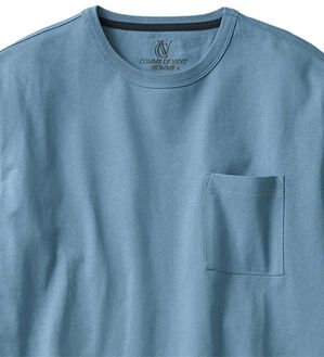 「綿１００％ベーシックＴシャツ（メンズＴシャツ）」｜スモーキーブルー