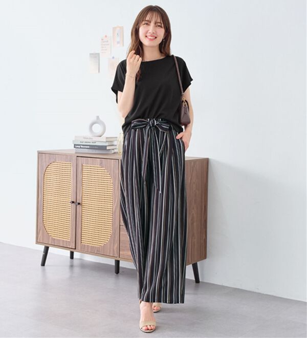 alotta（アロッタ）の「【２点セット】ひんやり涼しいこなれセットアップ（セットアップ）」｜詳細画像