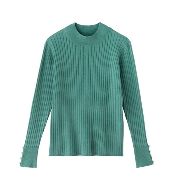 RANAN（ラナン）の「袖ボタンハイゲージニット＜4つの機能付＞（ニット・セーター）」｜詳細画像