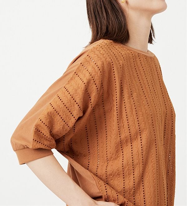 BELLUNA（ベルーナ）の「レース切替ドルマンプルオーバー（カットソー）」｜詳細画像