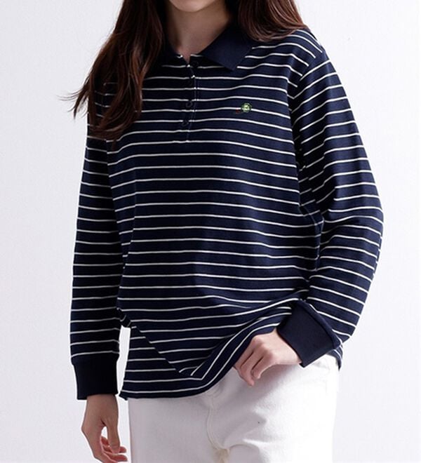 ルフラン（ルフラン）の「ナノプラチナ加工長袖ポロシャツ（ポロシャツ）」｜詳細画像