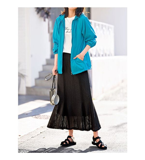 BELLUNA（ベルーナ）の「レース使いフレアーデザインスカート（ロングスカート）」｜詳細画像