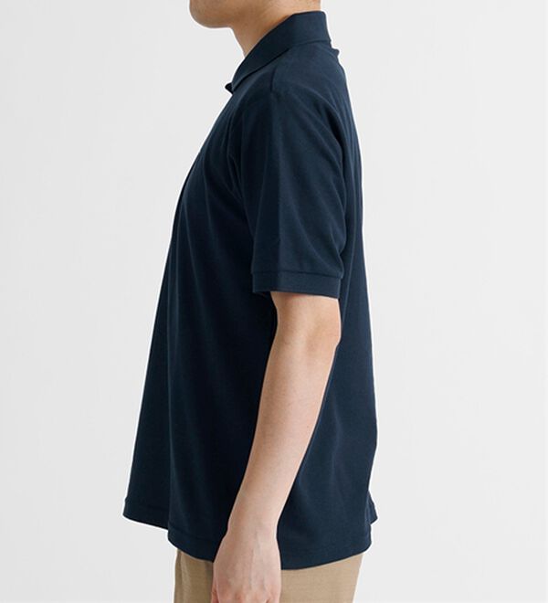 「＜アーノルド　パーマー＞ワンポイント刺しゅう鹿の子ポロシャツ（長袖・半袖）（メンズポロシャツ）」｜詳細画像