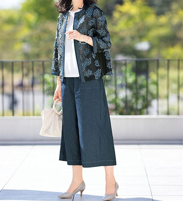 ルフラン（ルフラン）の「ステッチデザインのデニムパンツ（その他パンツ）」｜詳細画像