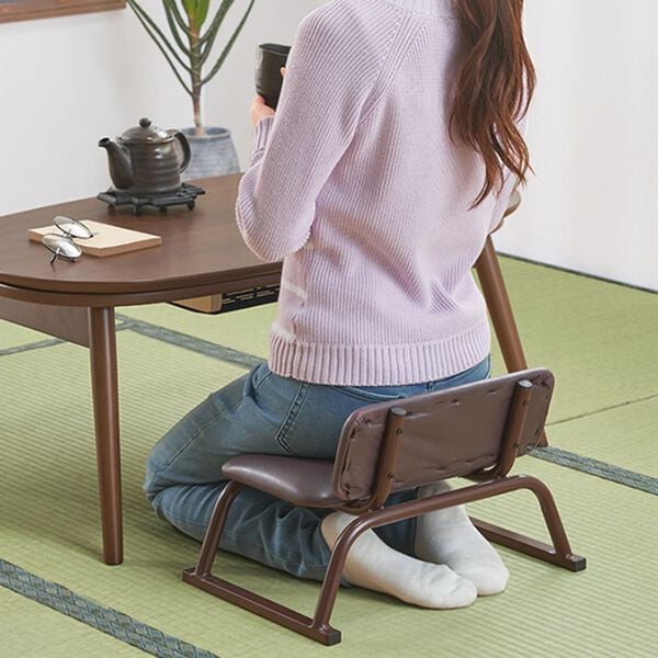 「背もたれ付コンパクト正座椅子（椅子・チェア・スツール）」｜詳細画像