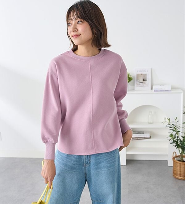 BELLUNA（ベルーナ）の「【毛玉になりにくい】あったかキレイ！大人のこだわりトレーナー（トレーナー・スウェット）」｜詳細画像