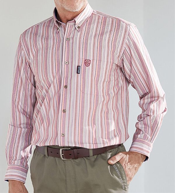 「＜ダンロップ・リファインド＞しわになりにくいグラデーションシャツ（メンズシャツ）」｜詳細画像