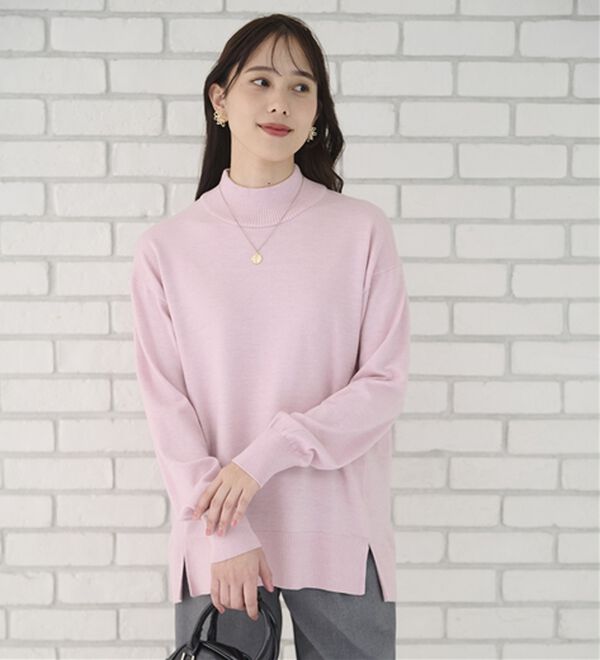 BELLUNA（ベルーナ）の「＜極み編＞肌心地ふんわりハイネックニット（ニット・セーター）」｜詳細画像