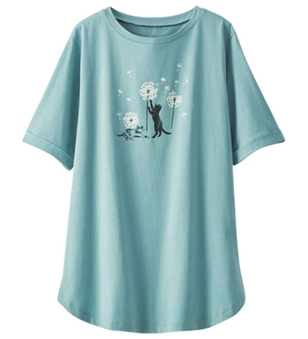 BELLUNA（ベルーナ）の「ヒンヤリ！着映えプリントプルオーバー（カットソー）」｜詳細画像