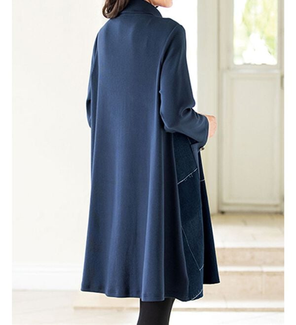 ルフラン（ルフラン）の「パッチワーク風ジャカードデニムワンピ＜ジーレ＞（チュニックワンピース）」｜詳細画像