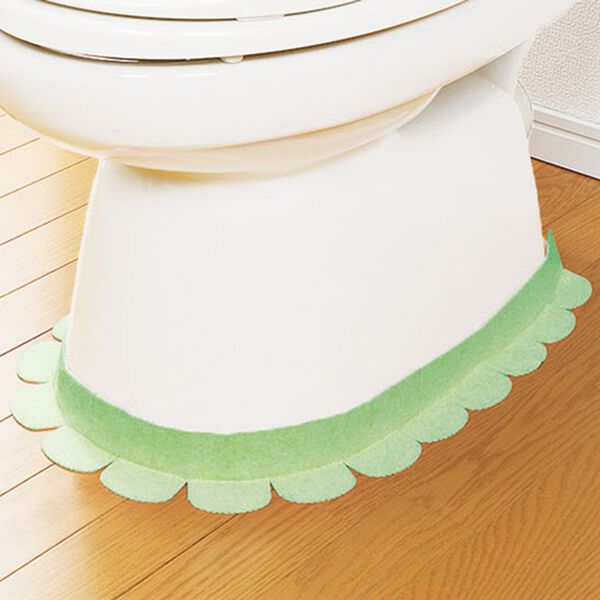 「吸着便器すき間テープ４枚組（その他トイレ用品）」｜グリーン