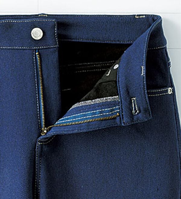 BELLUNA（ベルーナ）の「裏ベロアストレッチデニムパンツ（フルレングスパンツ）」｜詳細画像