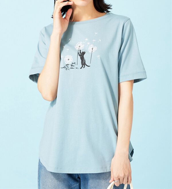 BELLUNA（ベルーナ）の「ヒンヤリ！着映えプリントプルオーバー（カットソー）」｜詳細画像