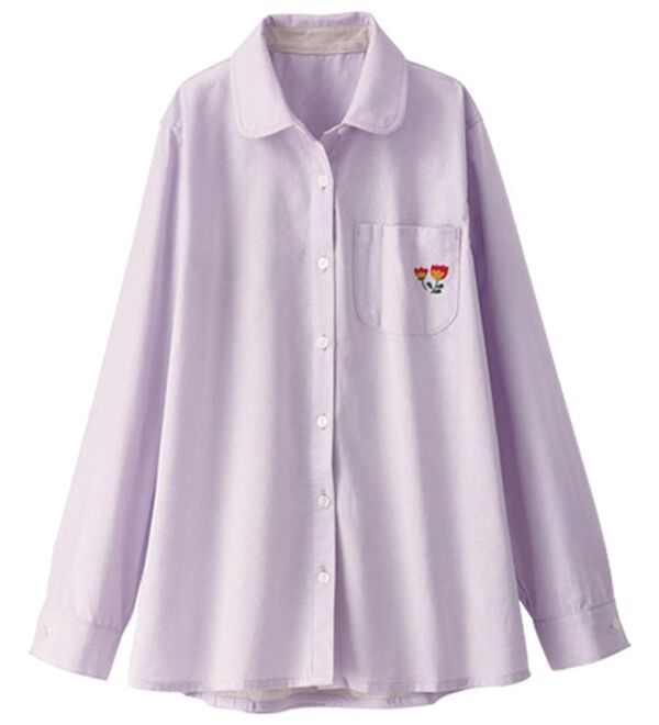 BELLUNA（ベルーナ）の「風が抜ける爽やかシャツ（シャツ）」｜ラベンダー
