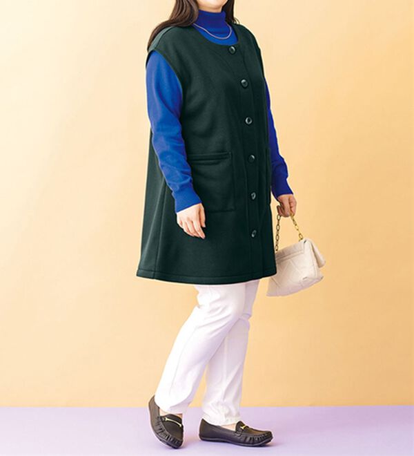 ルフラン（ルフラン）の「【３色組】軽くて暖かポケット付ジャンパードレス（ジャンパースカート）」｜詳細画像