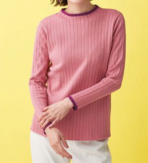 BELLUNA（ベルーナ）の「コットンミックスリブセーター（ニット・セーター）」｜詳細画像