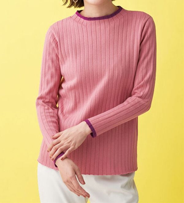 BELLUNA（ベルーナ）の「コットンミックスリブセーター（ニット・セーター）」｜詳細画像