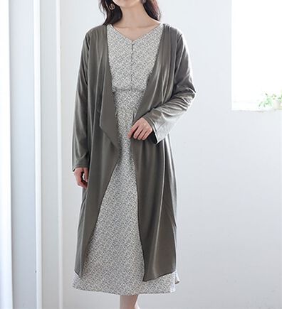 A HAPPY MARILYN（アハッピーマリリン）の「【Ｍ～８Ｌ】【ＵＶカット】長袖トッパーカーディガン（ニットカーディガン）」