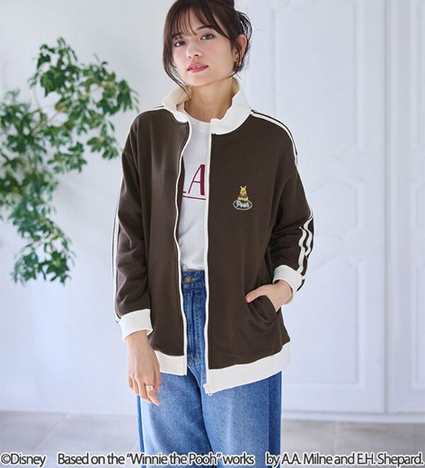 BELLUNA（ベルーナ）の「　＜Ｄｉｓｎｅｙ＞【プー】裏毛トラックジャケット（ブルゾン）」｜詳細画像