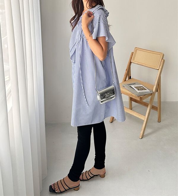 GeeRA（ジーラ）の「ビッグフリルカラーワンピース（その他ワンピース）」｜詳細画像