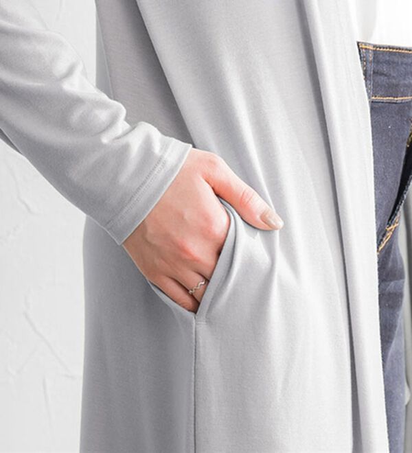 Pierrot（ピエロ）の「【Ｍ～３Ｌ】【選べる２丈】接触冷感トッパーカーディガン（その他カーディガン）」｜詳細画像