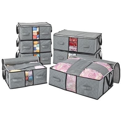 「竹炭消臭　収納ケースセット（クローゼット・押入収納）」