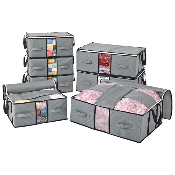 「竹炭消臭　収納ケースセット（衣類・布団収納）」｜詳細画像