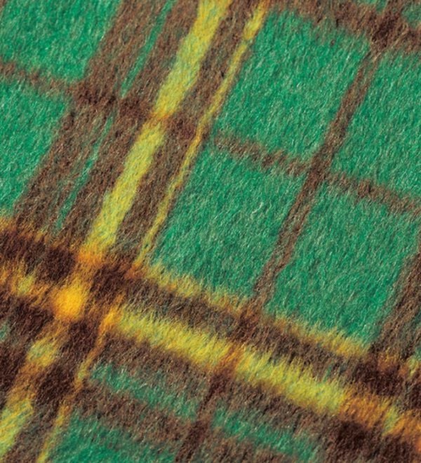 RANAN（ラナン）の「ビッグチェック柄シャギーコート（ロングコート）」｜詳細画像