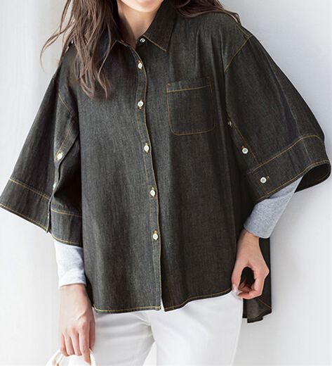 美品✨　アンダーソンベル デニムジャケット L 比翼ボタン Andersson Bell デニムジャケット | ブルー | FARFETCH JP