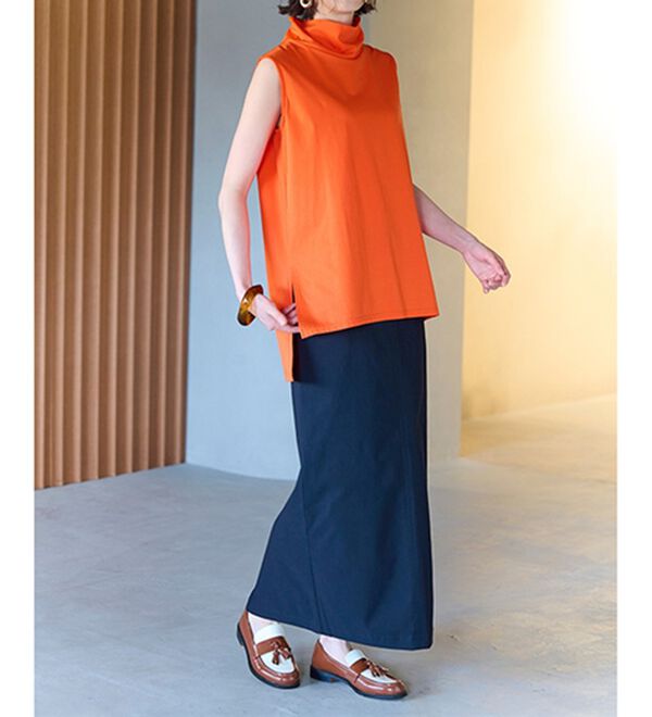 RANAN（ラナン）の「スリーブレスハイネックプルオーバー（カットソー）」｜詳細画像