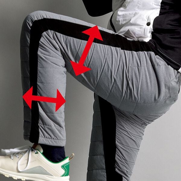 「≪ＴＶ限定★≫＜トランスコンチネンツゴルフ＞ラウンドに便利な中綿ゴルフパンツ（メンズフルレングスパンツ）」｜詳細画像