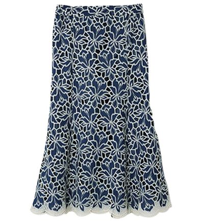 RANAN（ラナン）の「パネルレースフレアースカート（ひざ丈スカート）」