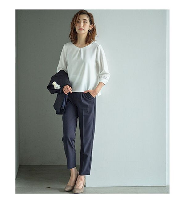 GeeRA（ジーラ）の「【4点セット】入学式も卒業式も！パンツが選べるセレモニーツイードジャケットスーツ（パンツスーツ）」｜詳細画像