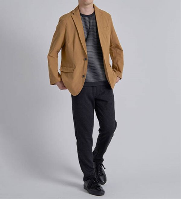 「＜ダンロップ・リファインド＞さらっと軽快サッカーテーラード（メンズジャケット）」｜詳細画像