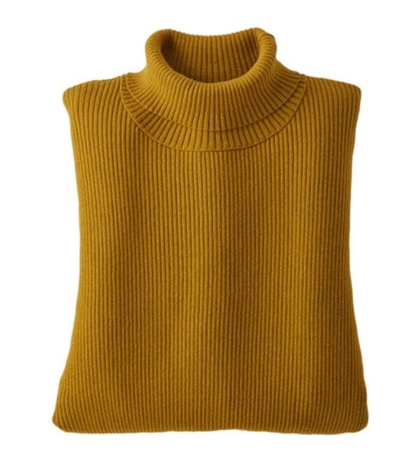 BELLUNA（ベルーナ）の「ハピネスコットン１００％&times;吸湿発熱リブタートルニット＜＆ｃｏｃｏｃｈｉ＞（ニット・セーター）」｜詳細画像