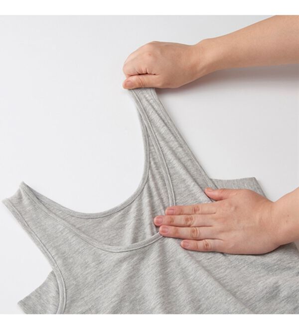 YU'NOW（ユナウ）の「ベーシック汗取りインナー　タンクトップ（肌着・インナーウェア）」｜詳細画像