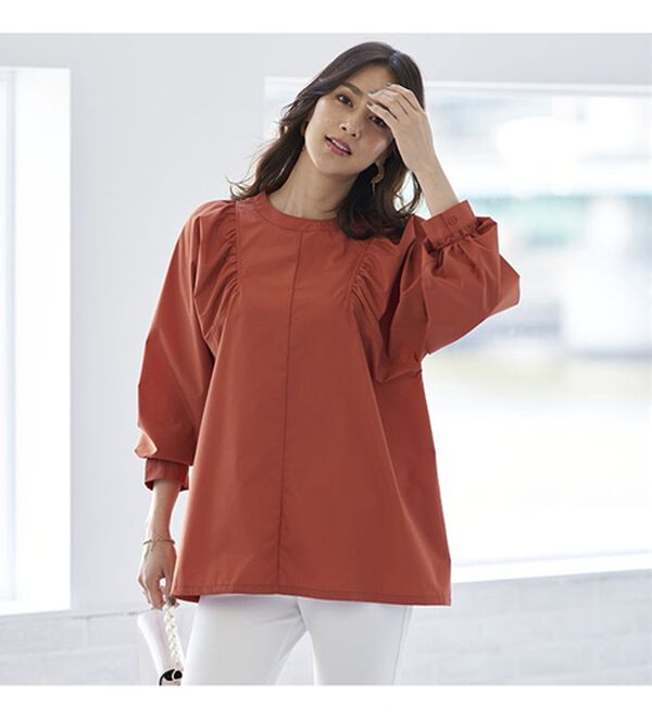 BELLUNA（ベルーナ）の「錯覚華奢見せ！ふわりブラウス（ブラウス）」｜詳細画像