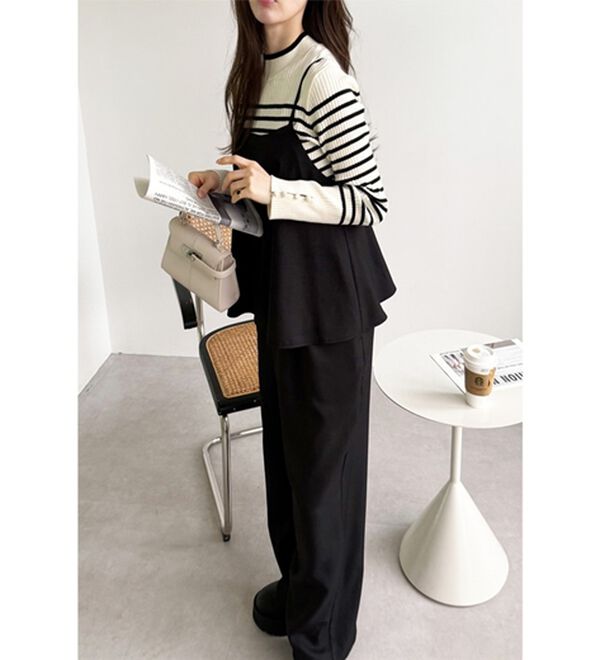 GeeRA（ジーラ）の「セットアップ風キャミソールサロペット（オールインワン）」｜詳細画像